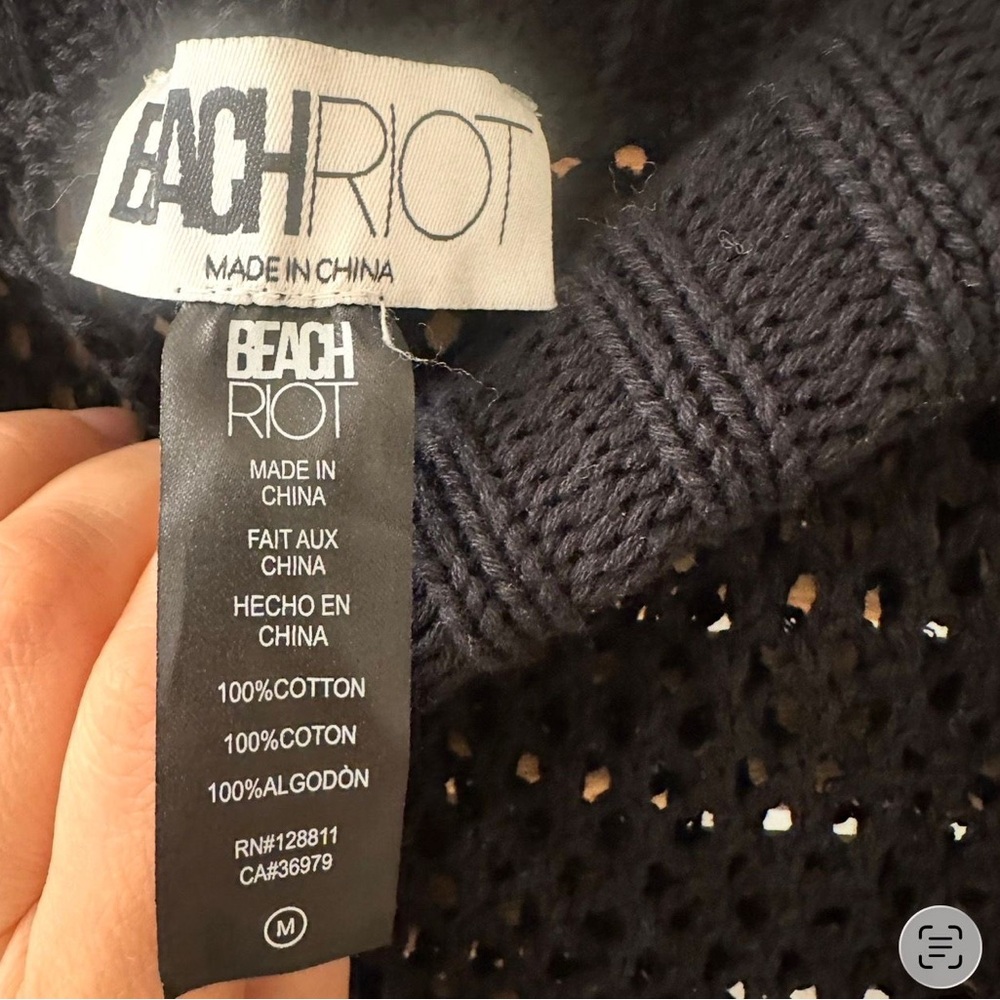 Beach Riot Deborah Crocheted Skirt in black size M - Picture 6 of 7